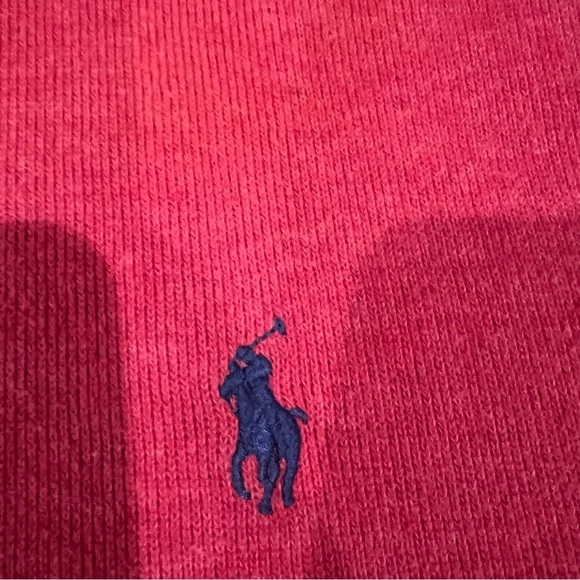 Polo Ralph Lauren Men’s Red Estate-Rib Quarter-Zip Pullover 100% Cotton Size XL - Picture 3 of 11